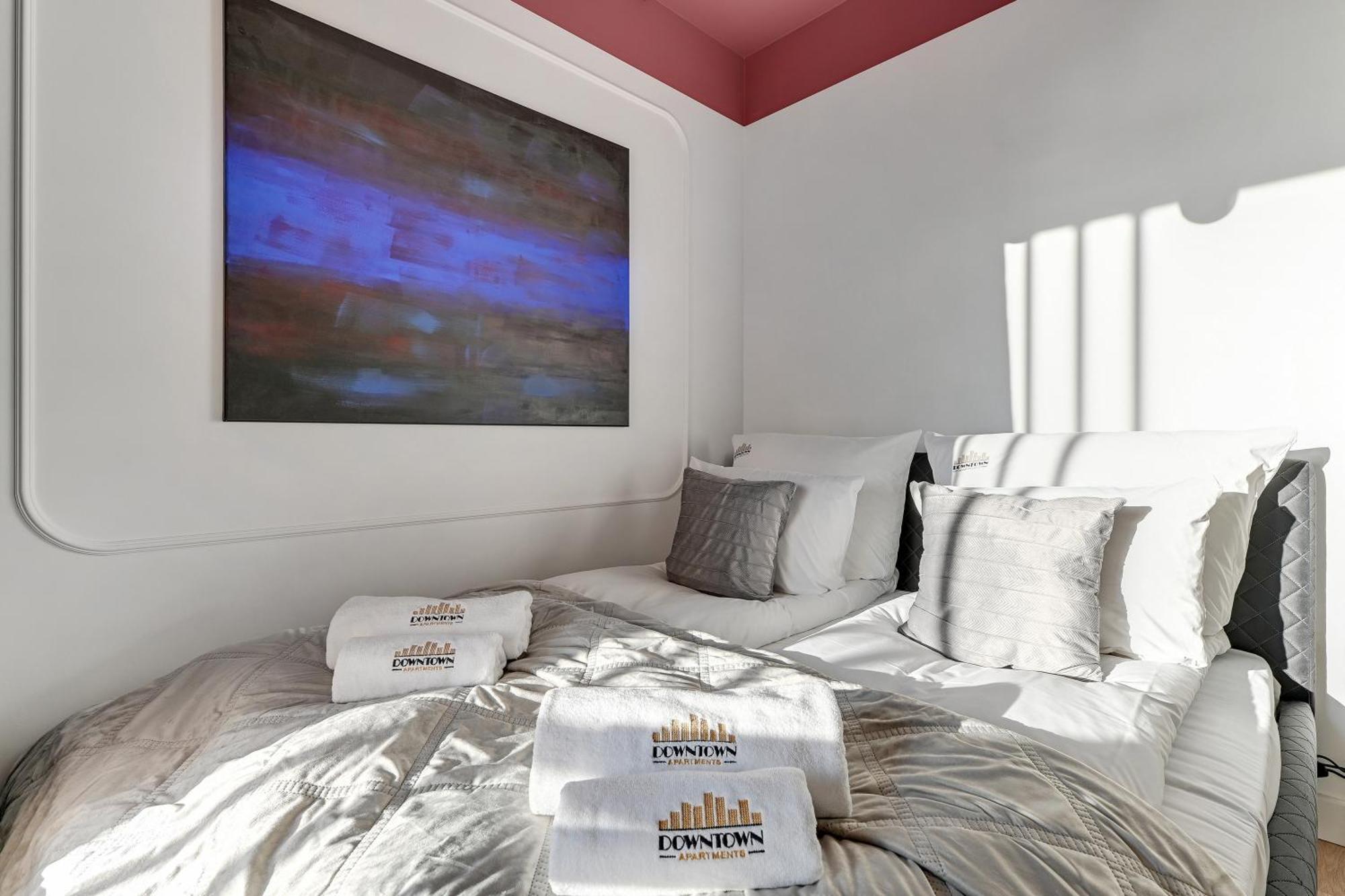 Aura - Riverside & Parking By Downtown Apartments Gdańsk Rum bild
