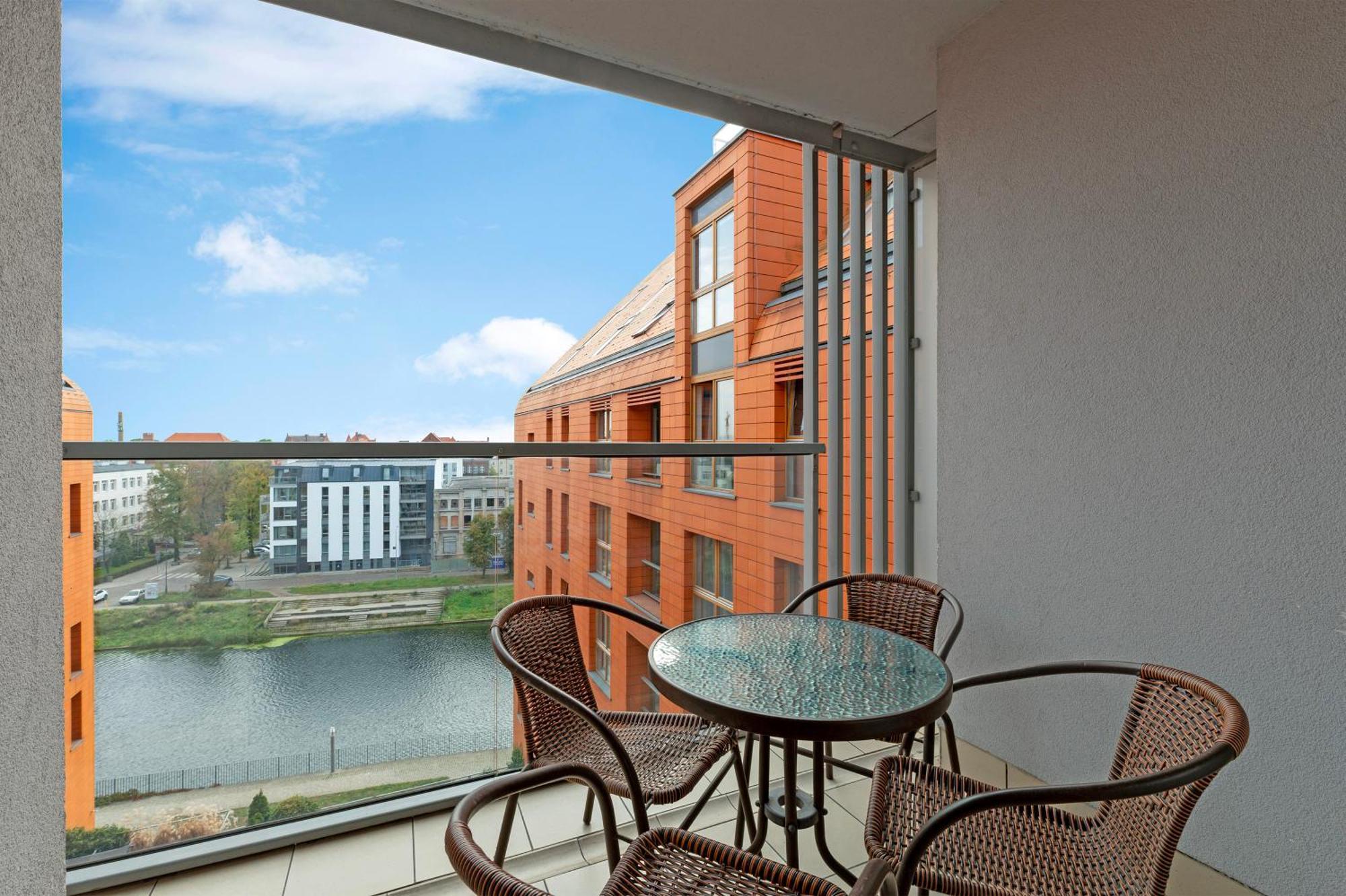 Aura - Riverside & Parking By Downtown Apartments Gdańsk Exteriör bild