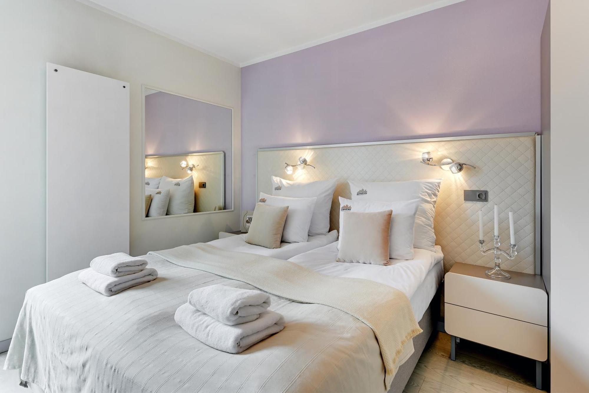 Aura - Riverside & Parking By Downtown Apartments Gdańsk Rum bild