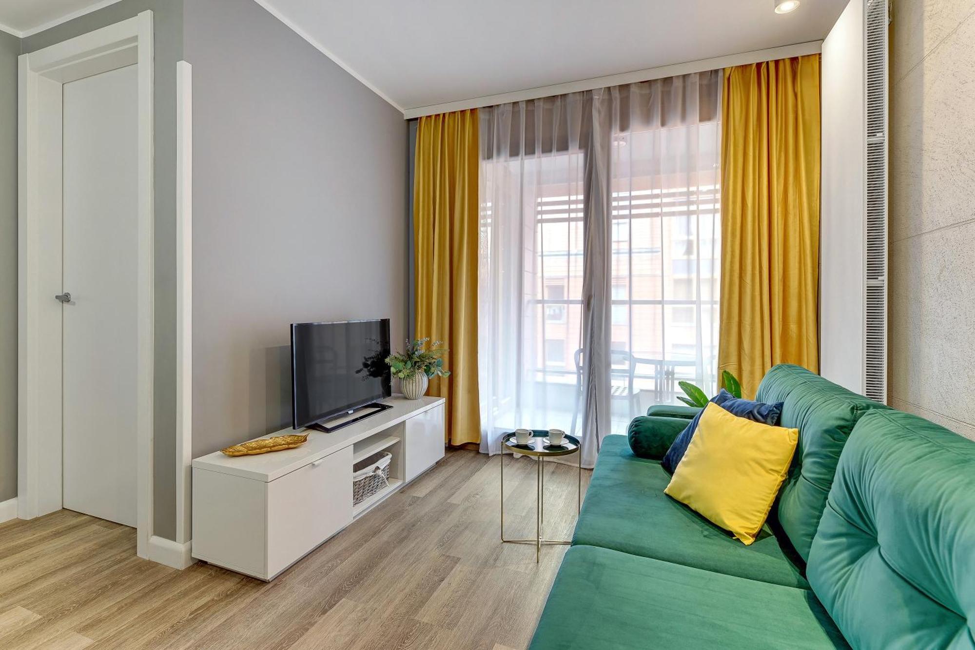 Aura - Riverside & Parking By Downtown Apartments Gdańsk Rum bild