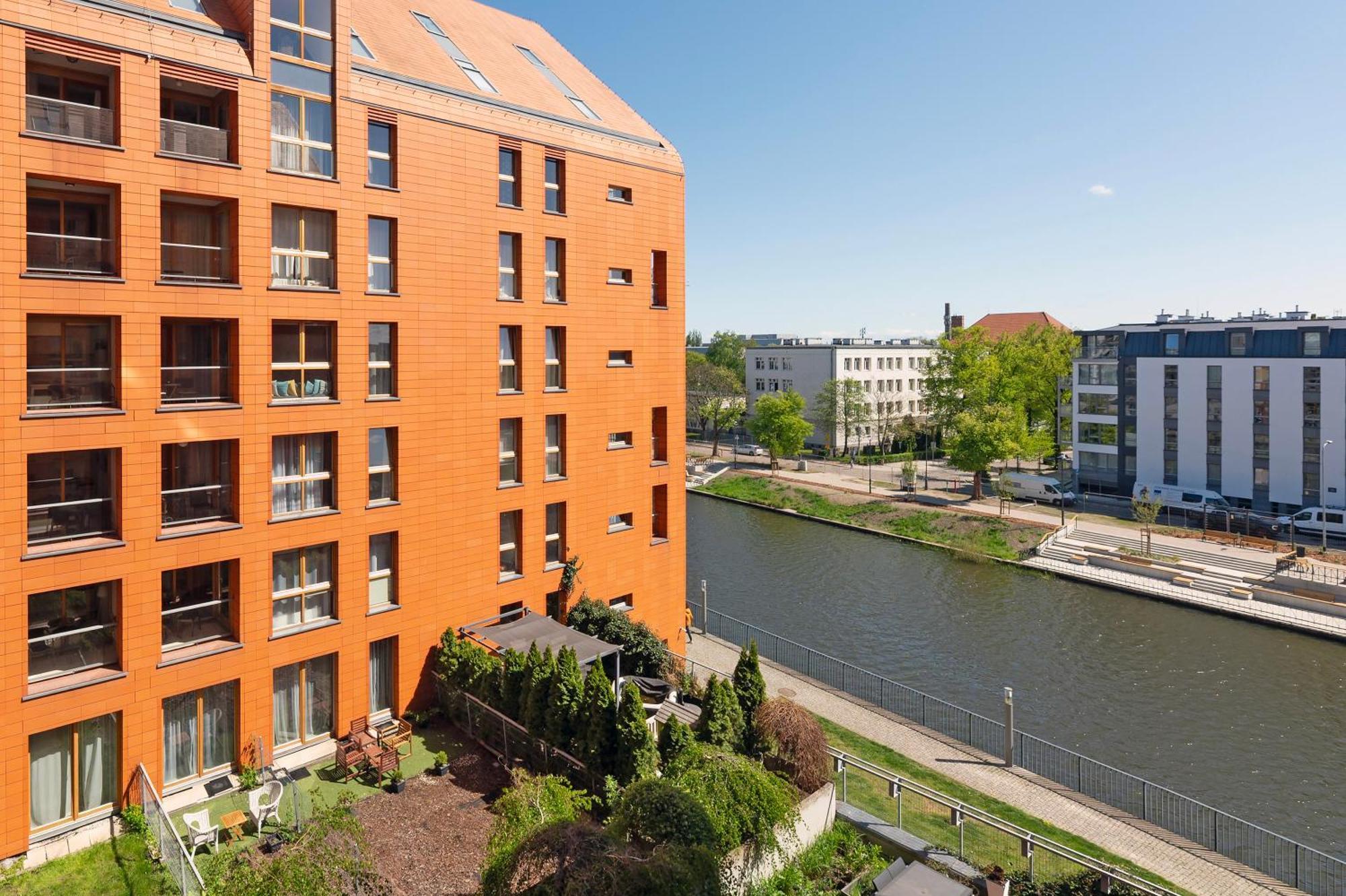 Aura - Riverside & Parking By Downtown Apartments Gdańsk Rum bild